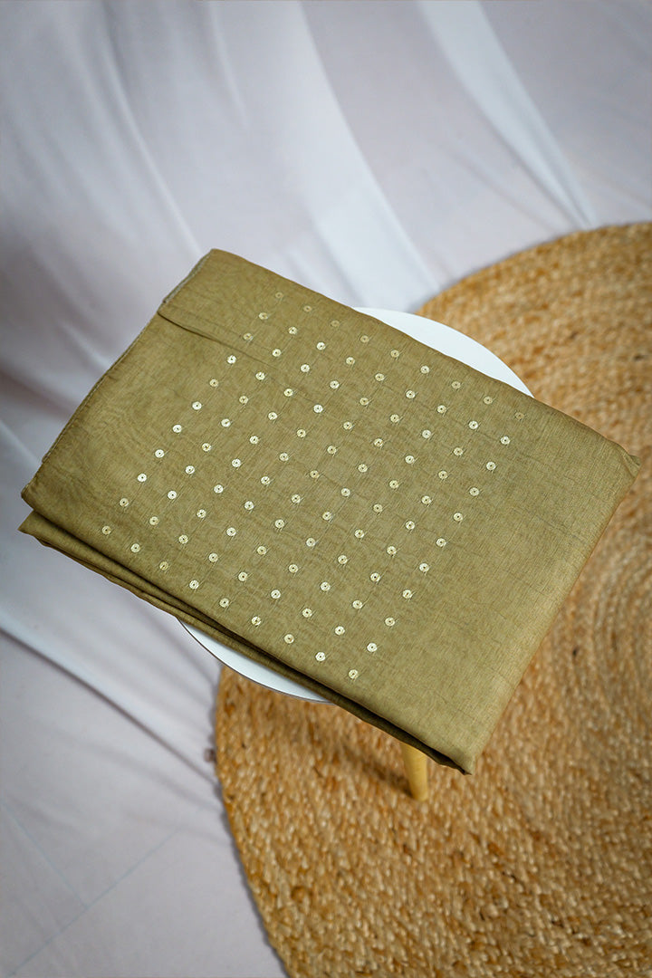 Elegant Silk Line Top with Printed Dupatta