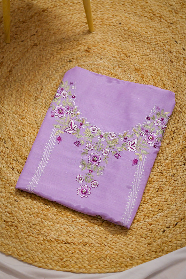 Charming Peach Moonga Silk Ensemble with Dupatta